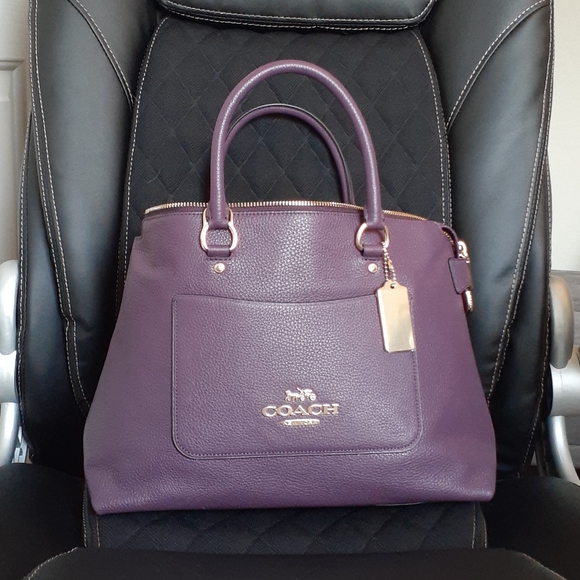 Coach Handbags - NWT Coach Pebble Leather Ema Satchel